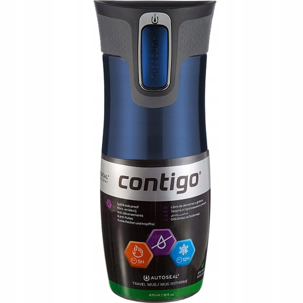 Contigo West Loop 2.0 470ML Kubek Termiczny Niebieski Oryginał