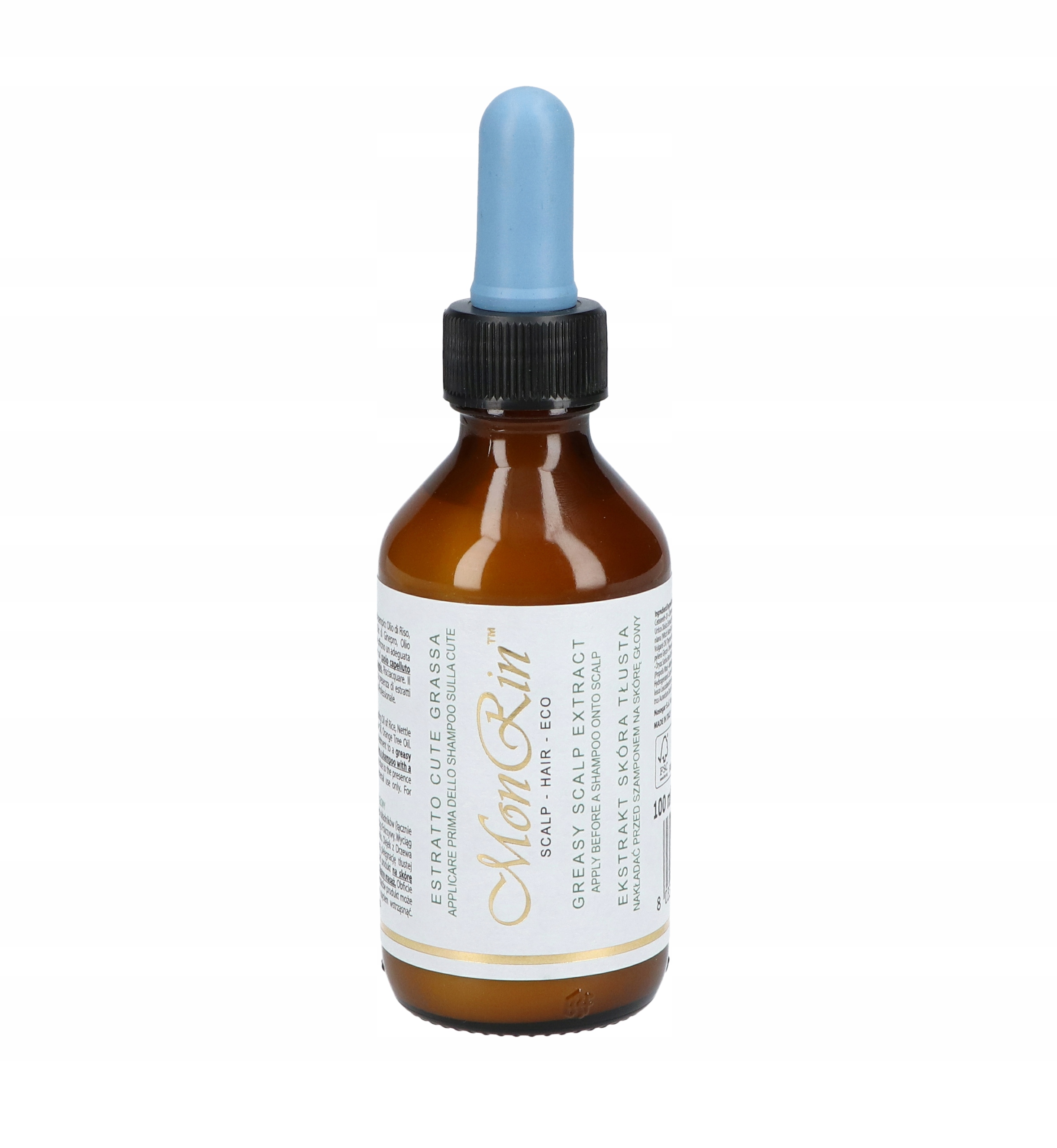 MONRIN EKSTRAKT DO TŁUSTEJ SKÓRY GŁOWY REGULUJE PRACĘ GRUCZOŁÓW ŁOJOWYCH