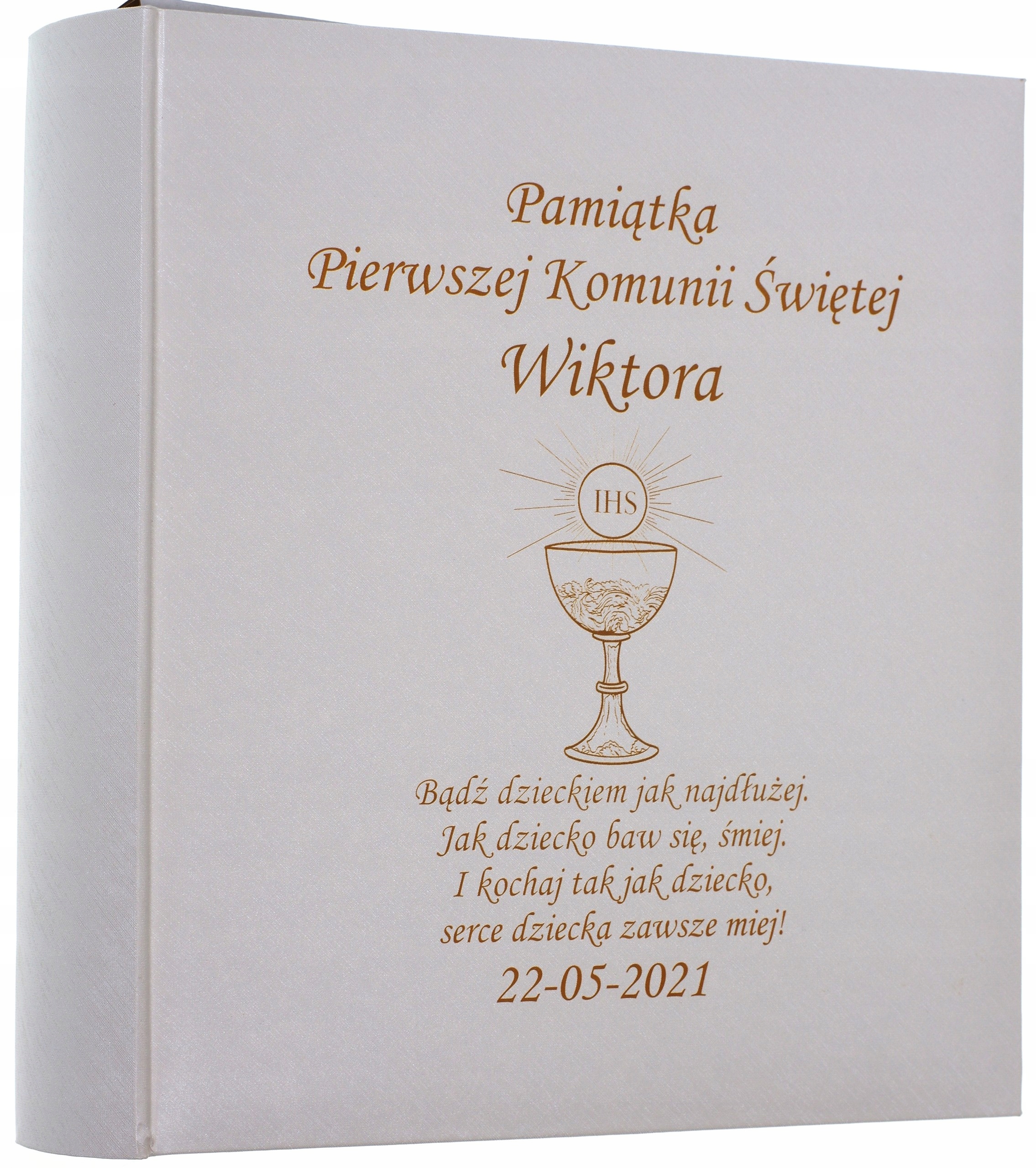Album na zdjęcia Z GRAWEREM PERSONALIZOWANY Pierwsza Komunia
