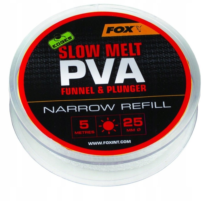 Fox Edges Pva Mesh System Slow Melt Narrow Refill 25mm/5m