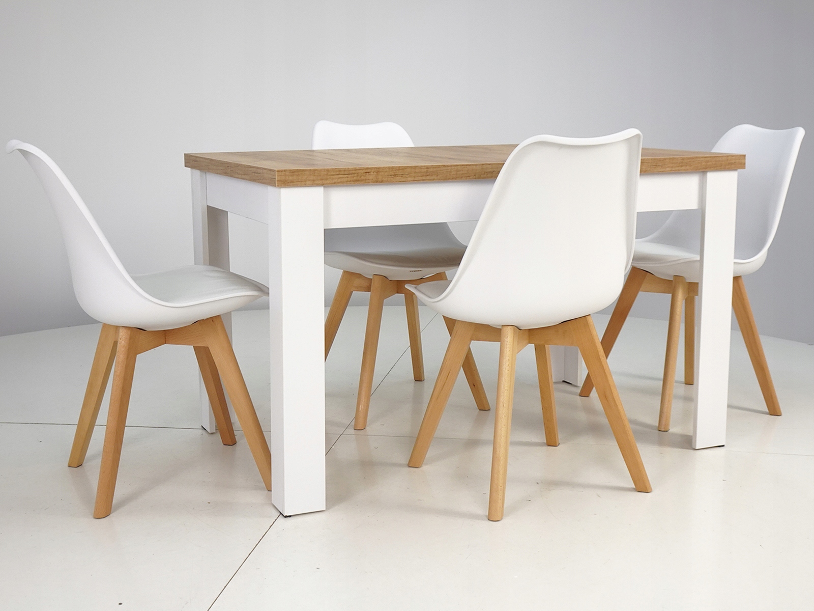 4 SKANDYNAWSKIE krzesła DO SALONU JADALNI i STÓŁ Kod producenta SL-02 + C-6