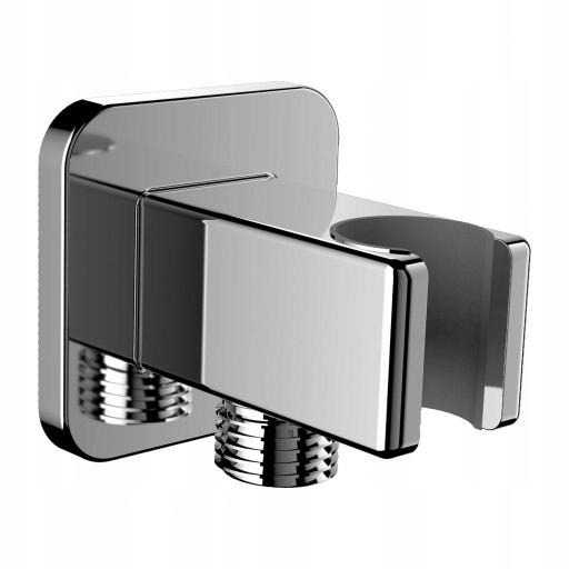 Mosazné Úhlové Připojení, Chrom, Čtvercová Rukojeť