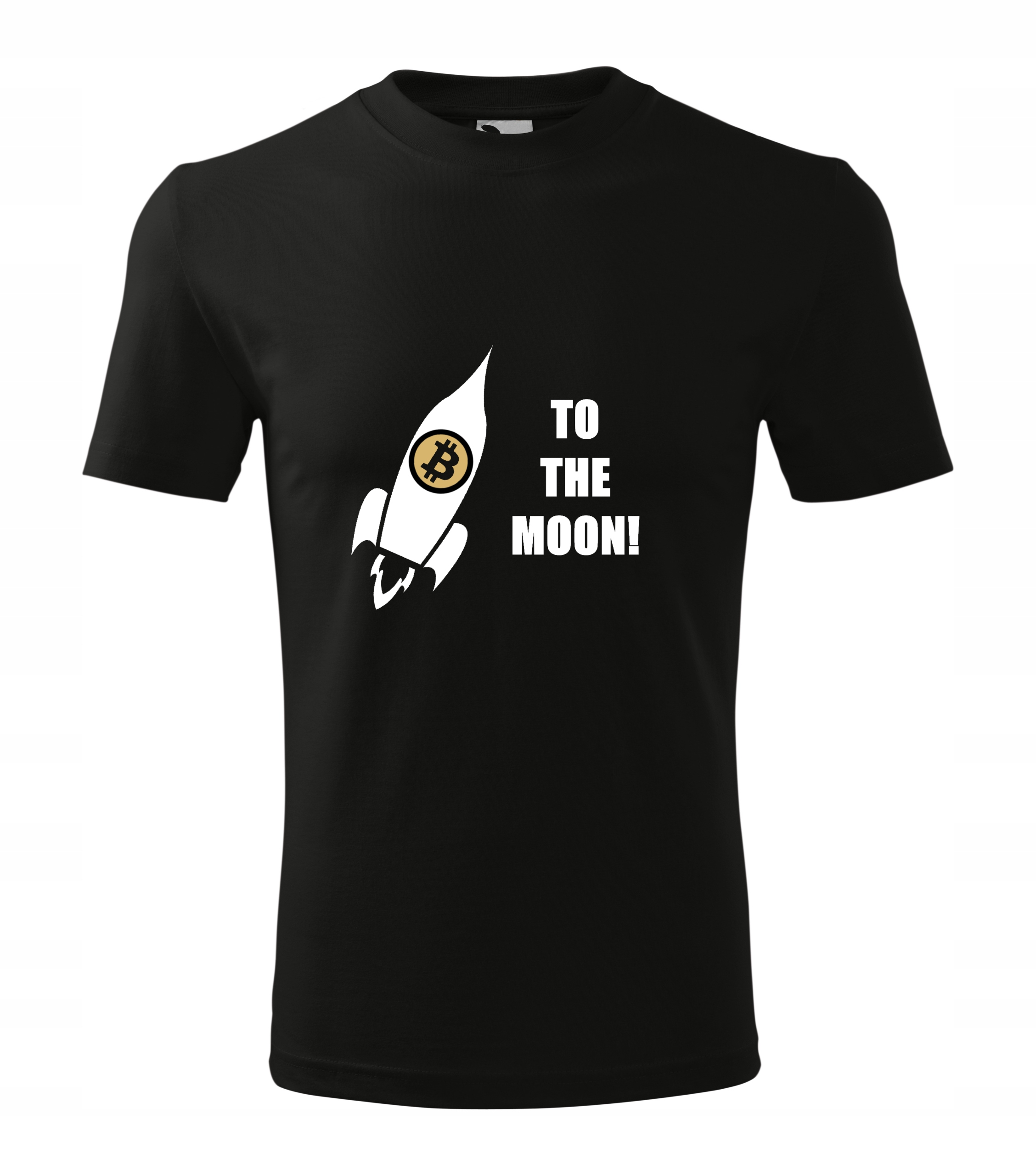 

T-Shirt Bitcoin to the moon - Koszulka czarna XL