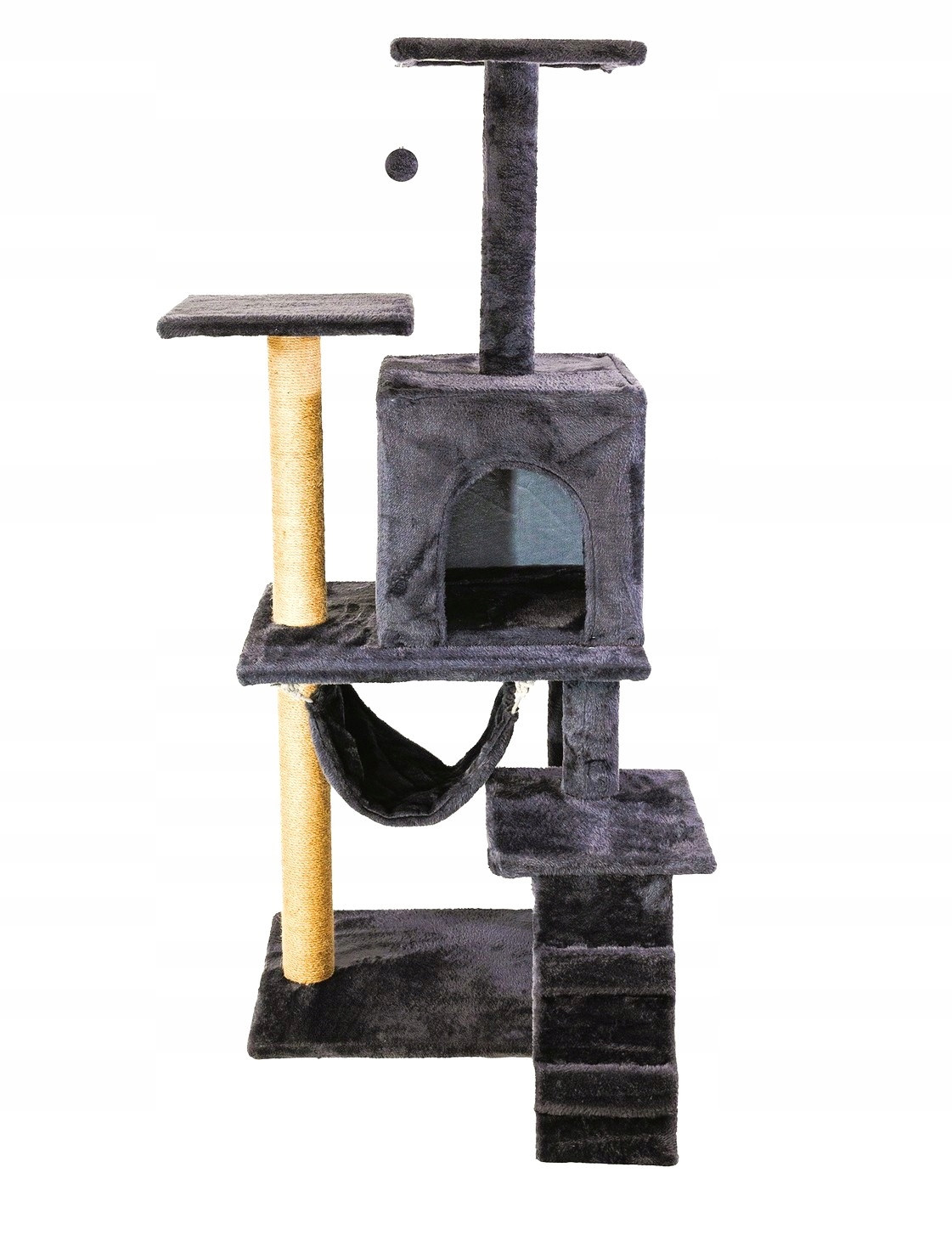 Drapak Wysoki Legowisko Słupek Do Drapania Wieża Domek 5 Poziomów 120cm