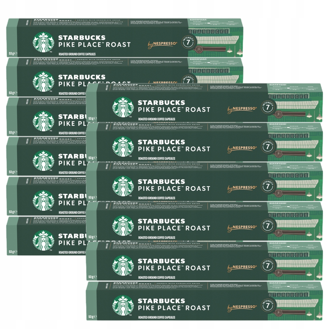 Starbucks Nespresso Pike Place 120 kapsułek 12x 53g