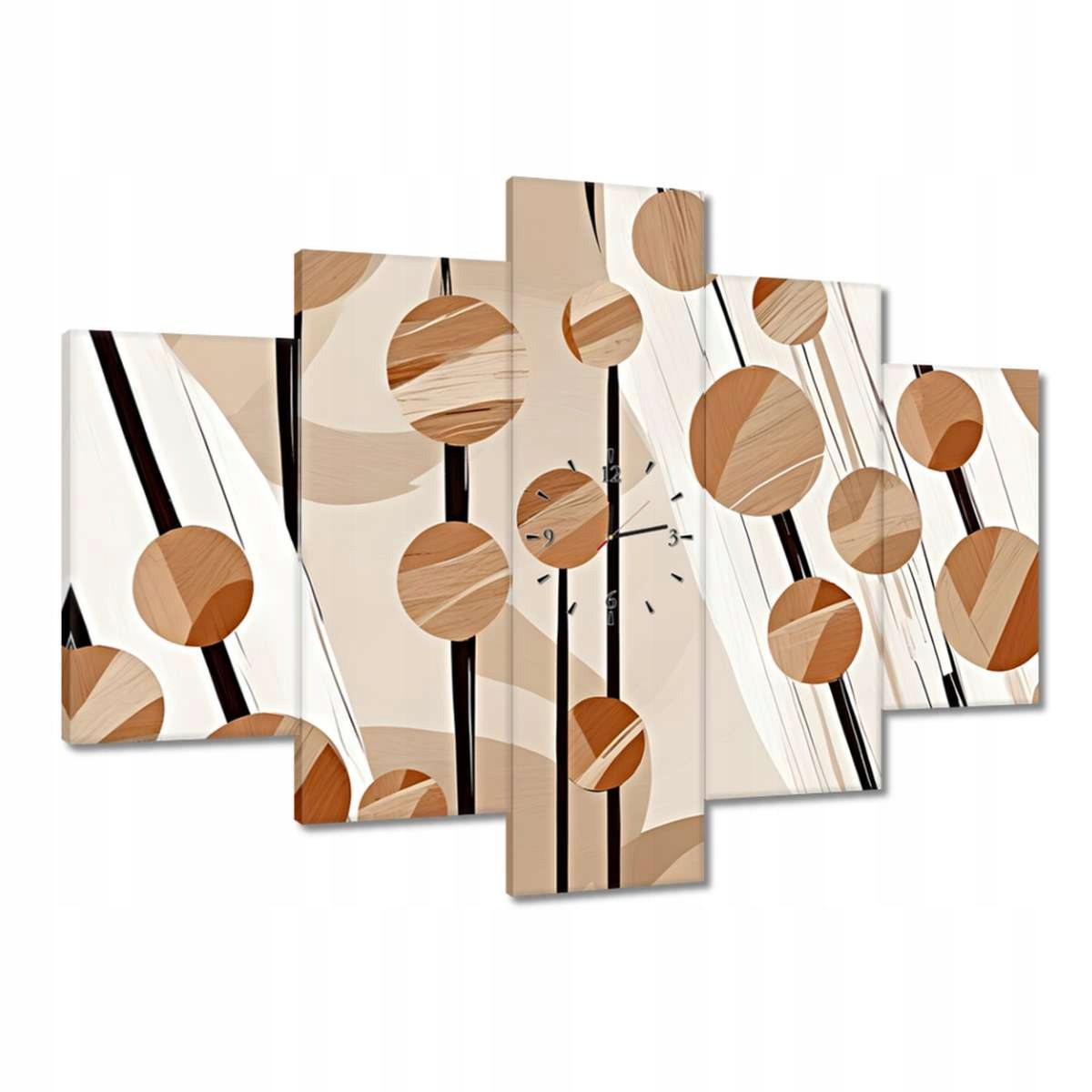 Hodiny 150x105 Béžové na stĺpikoch