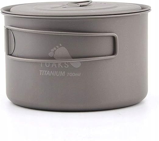 Toaks Naczynia kempingowe z czystego tytanu na