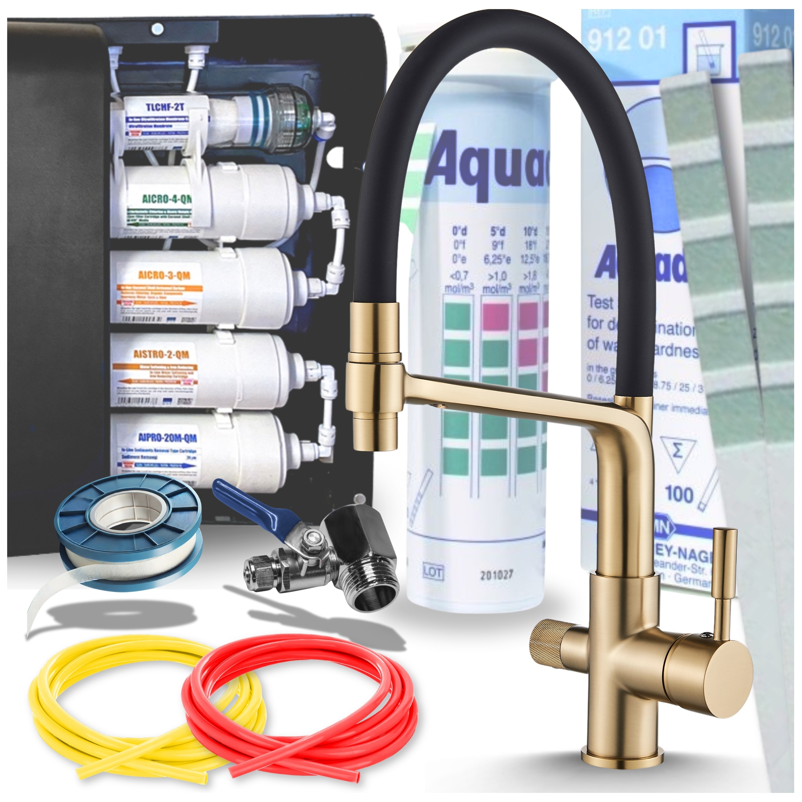 Filtr na vodu Kuchyňský podskříňový pod Dřez Kuchyňská baterie Atest Set