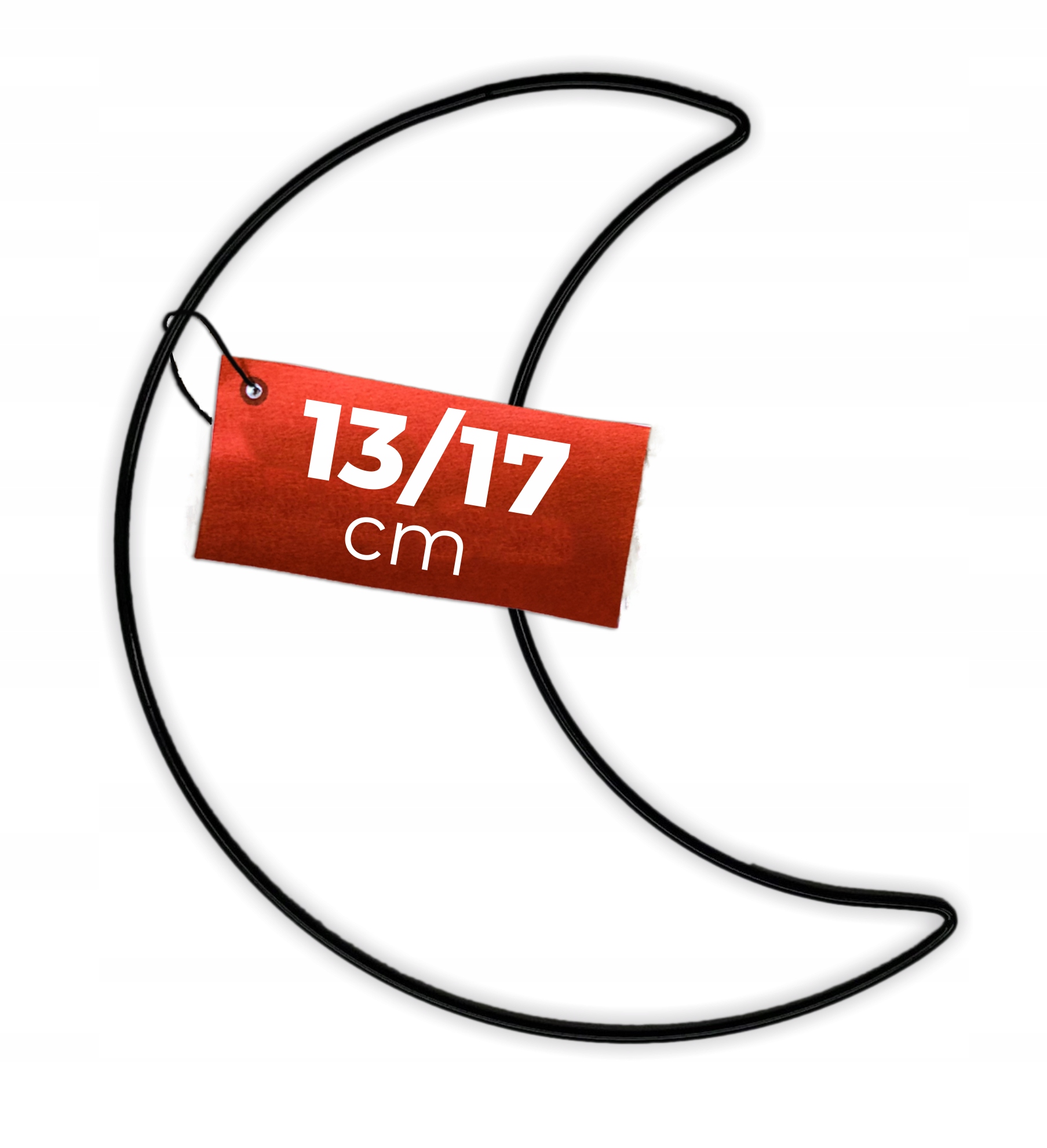 Czarny Księżyc 17 cm metalowy do Łapacza Snów
