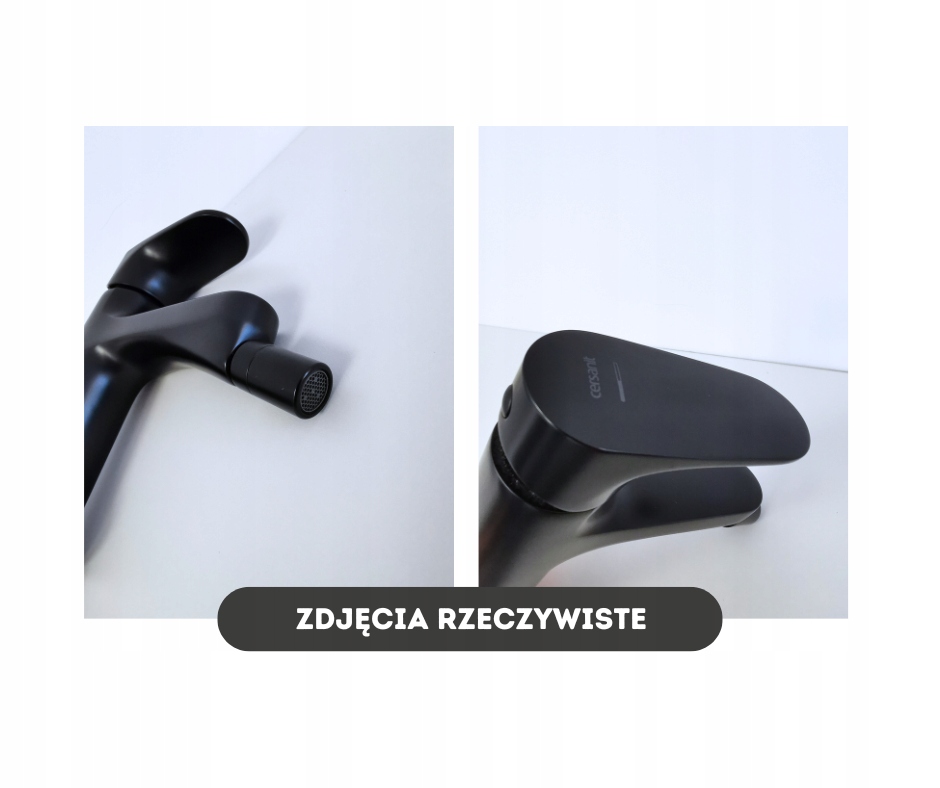 Bateria bidetowa Cersanit Inverto czarny Linia Inverto