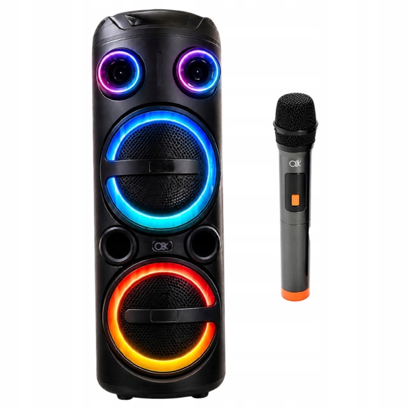 Verk 06403 Bluetooth party reproduktor s Led osvetlením a bezdrôtovým