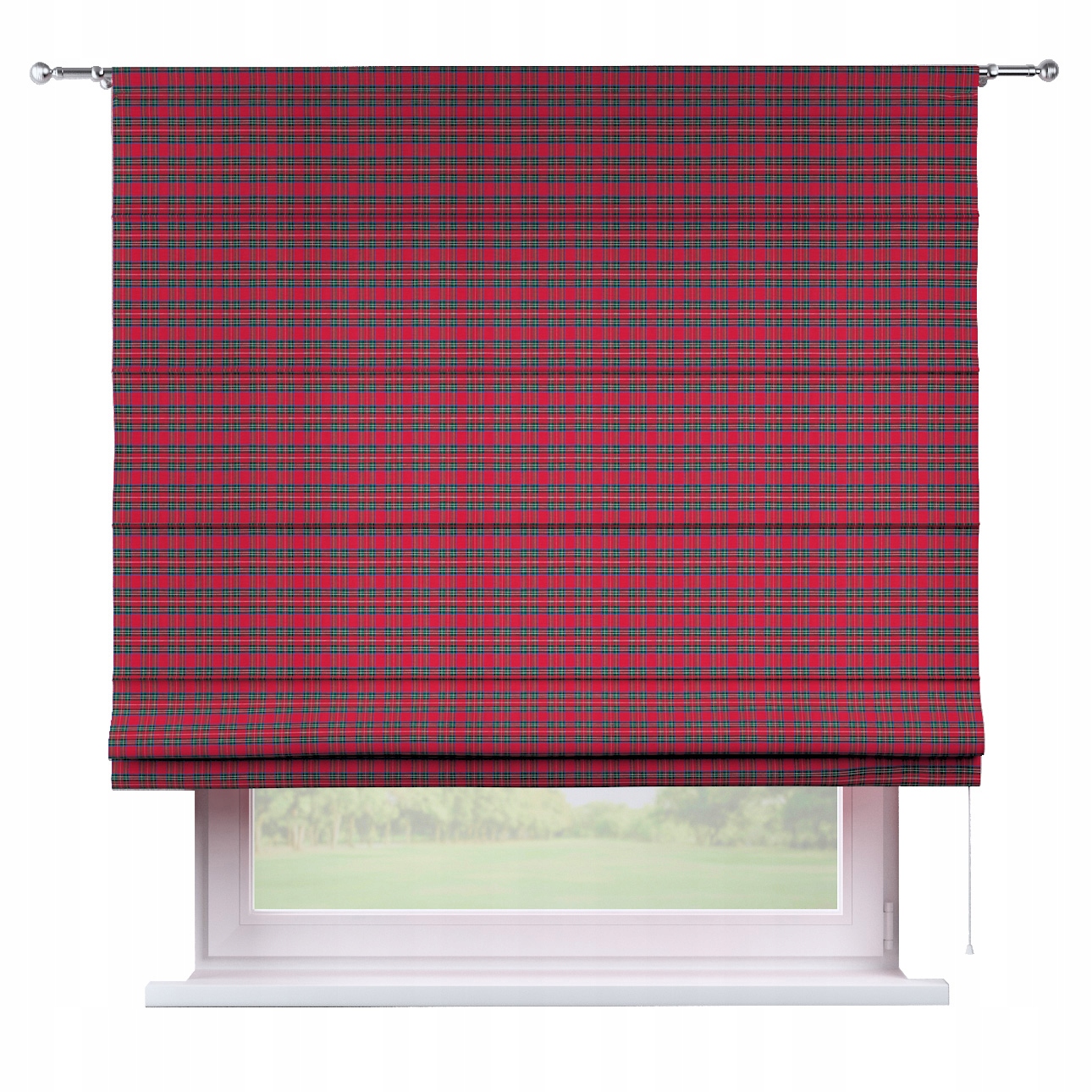 Hotová římská roleta Torino 100x180 cm červená