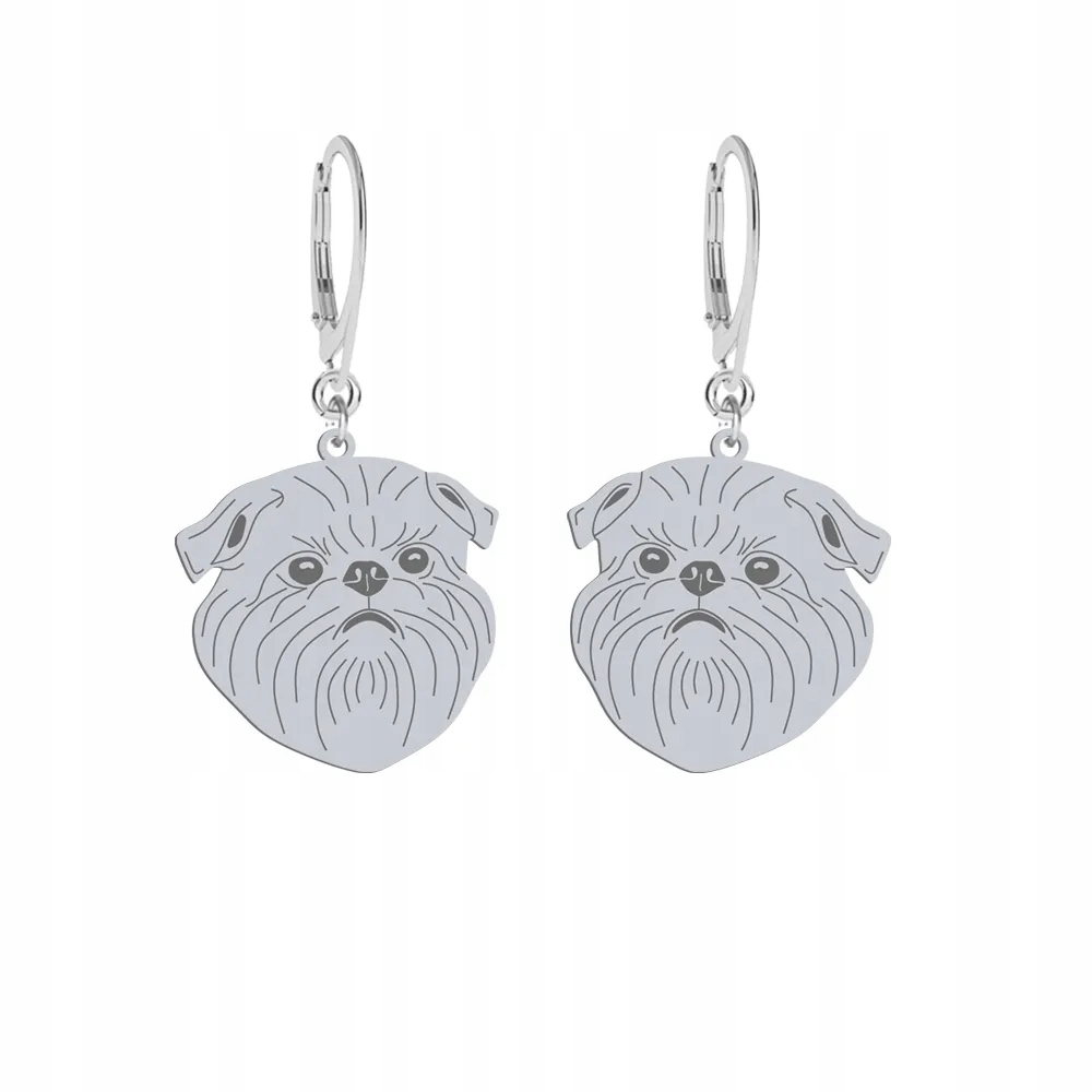 Stříbrné Náušnice z belgického Gryfonika 925 Žena Gravírování Dedikace Bonus