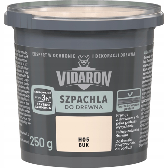 

Śn Vidaron SzpachlaDoDrewna Buk 0,25KG