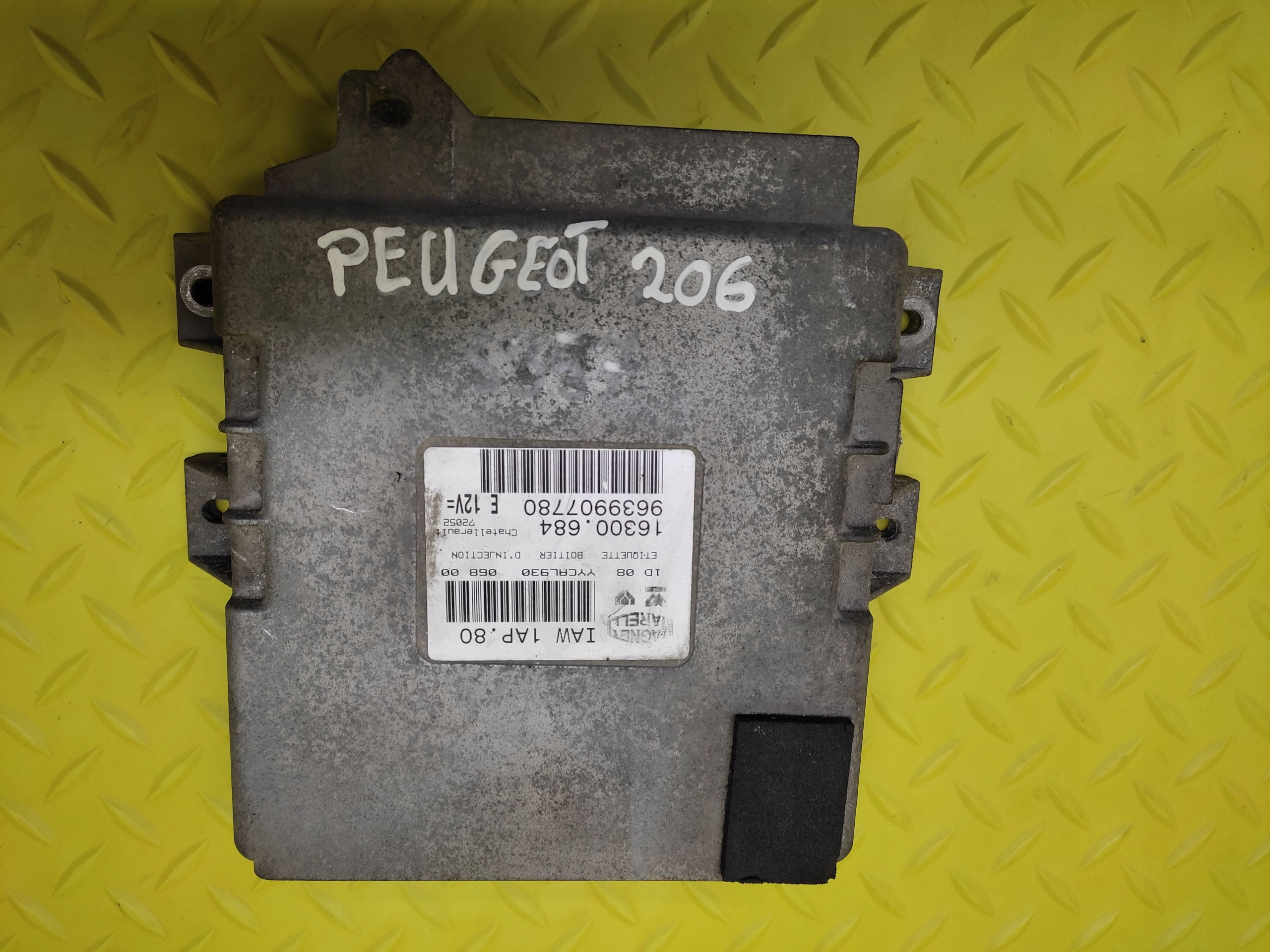 PEUGEOT 206 control unit of the engine 9639907780