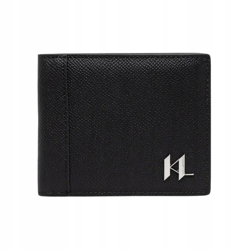 Karl Lagerfeld Černá kožená peněženka Monogram