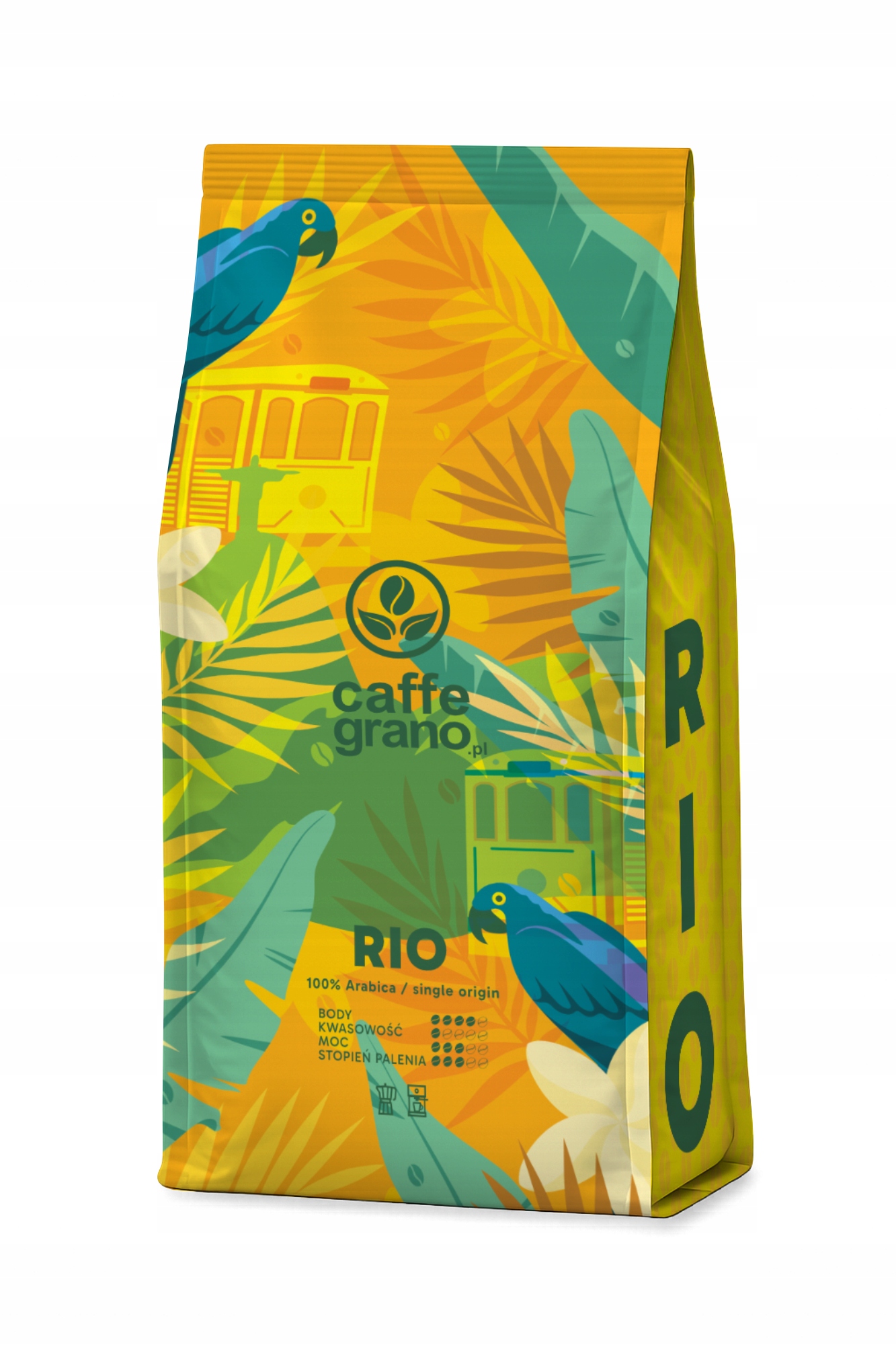 Levně Káva Zrnková 1kg Rio Čerstvě Pražená Arabica Caffe Grano