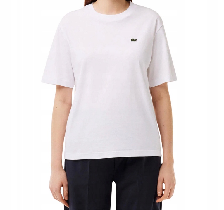 Lacoste Tričko tričko TF7215 bílé vel. 34