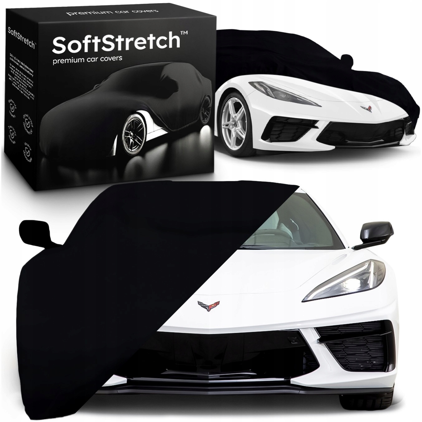 Pružný automobilový obal SoftStretch Premium Chevrolet Corvette C8