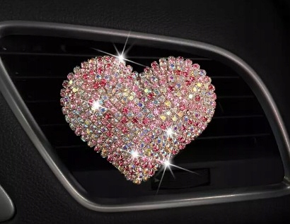 

Ozdoba Zapach Auta Diamentowe Serce Różowe