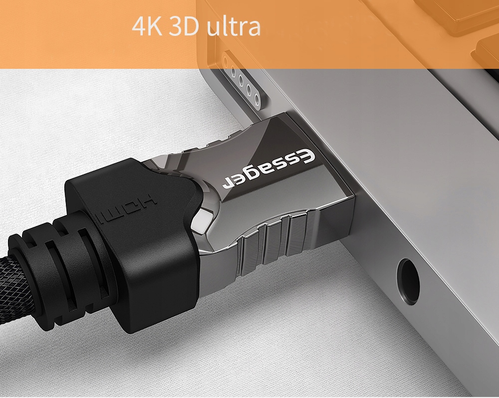 KABEL HDMI 2.0 4K 60HZ UHD 3D 24K miedź FULL HD 3m Kod producenta EHDMI-JGC01