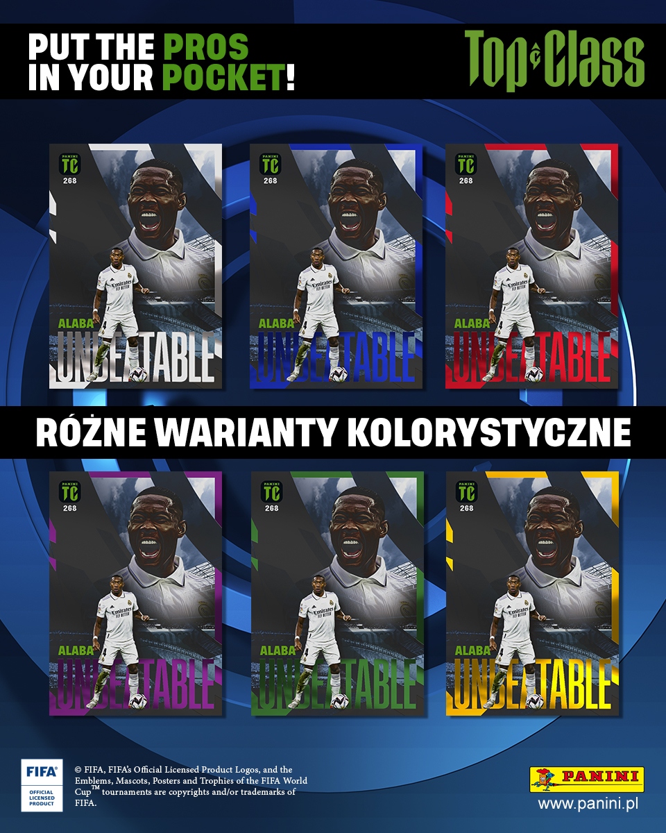 KARTY PIŁKARSKIE SUPER ZESTAW TOP CLASS 2023 ALBUM + 5x SASZETKA 40 KART Wydawnictwo PANINI