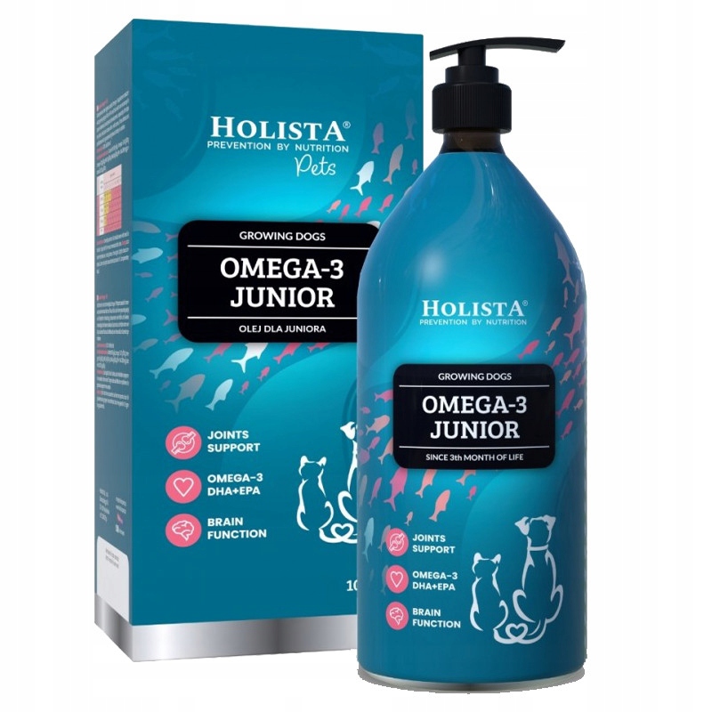 Levně Holista OMEGA3 Junior 1000 ml Omega Kyseliny Pro Mladé Psy