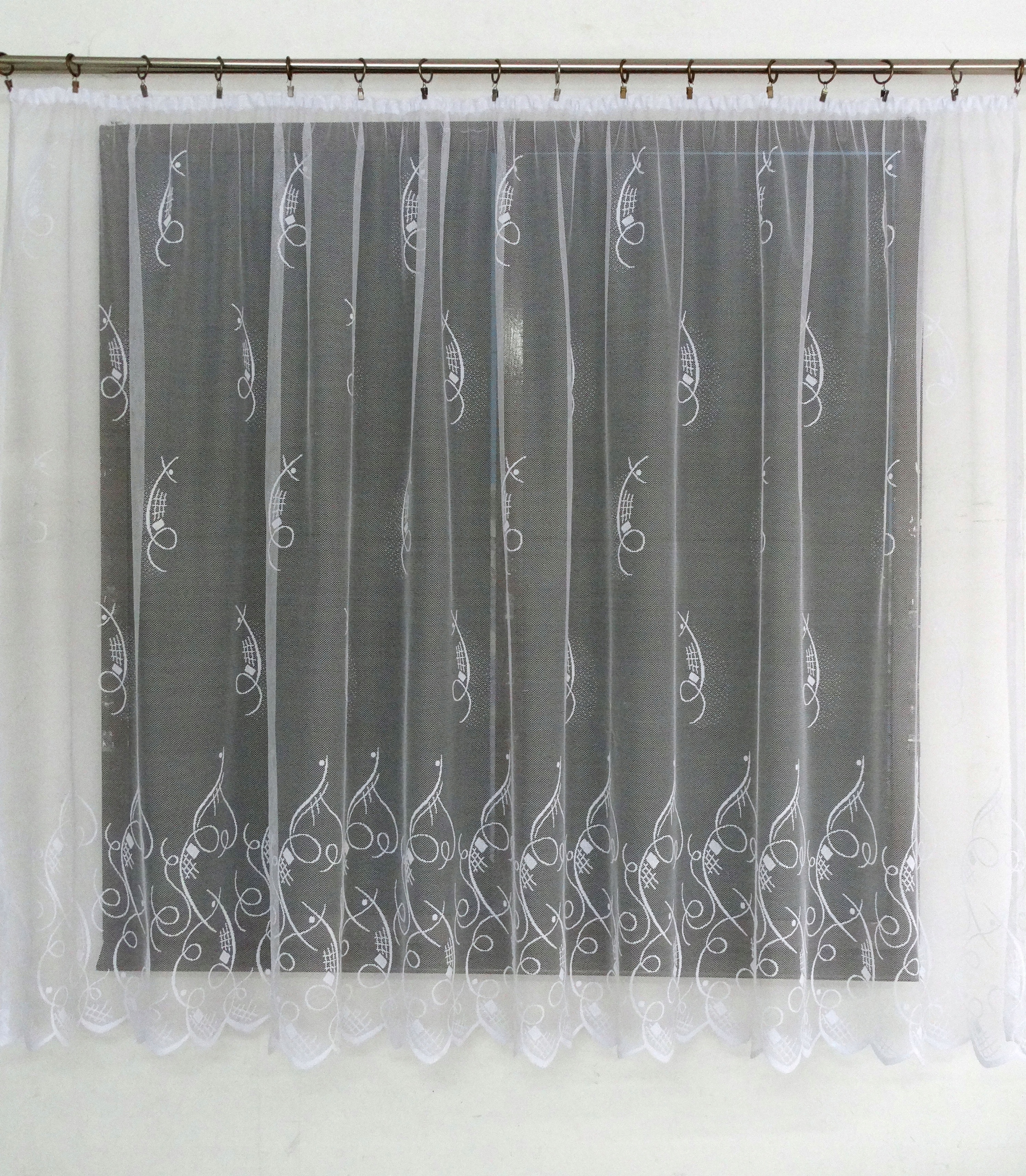 Mg Záclona 45/10 Bílá 370x170 hotová s páskou G