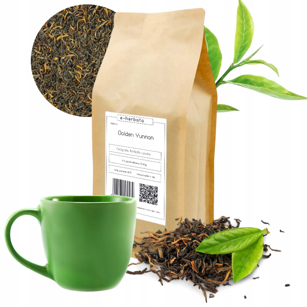Herbata Czarna Liściasta Golden Yunnan Chiny 500G