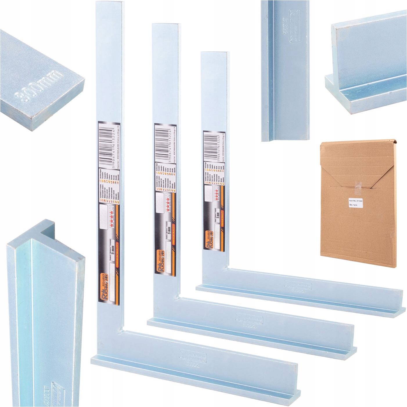 СЛЕСАРНЫЕ УГЛОВЫЕ КРОНШТЕЙНЫ ДЛЯ НОГ НАБОР УГЛОВЫХ КРОНШТЕЙНОВ КОМПЛЕКТ 150 300 400 ММ 3 ШТ.