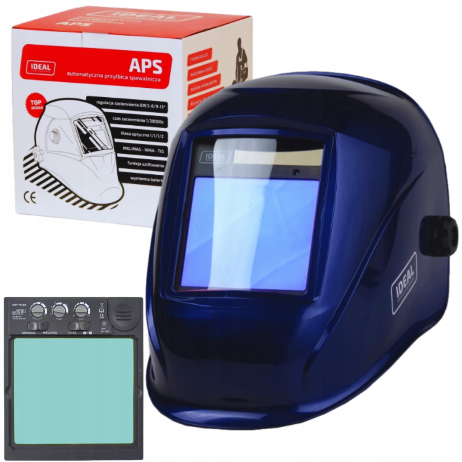 Ideal Przyłbica Automatyczna APS-958I Blue