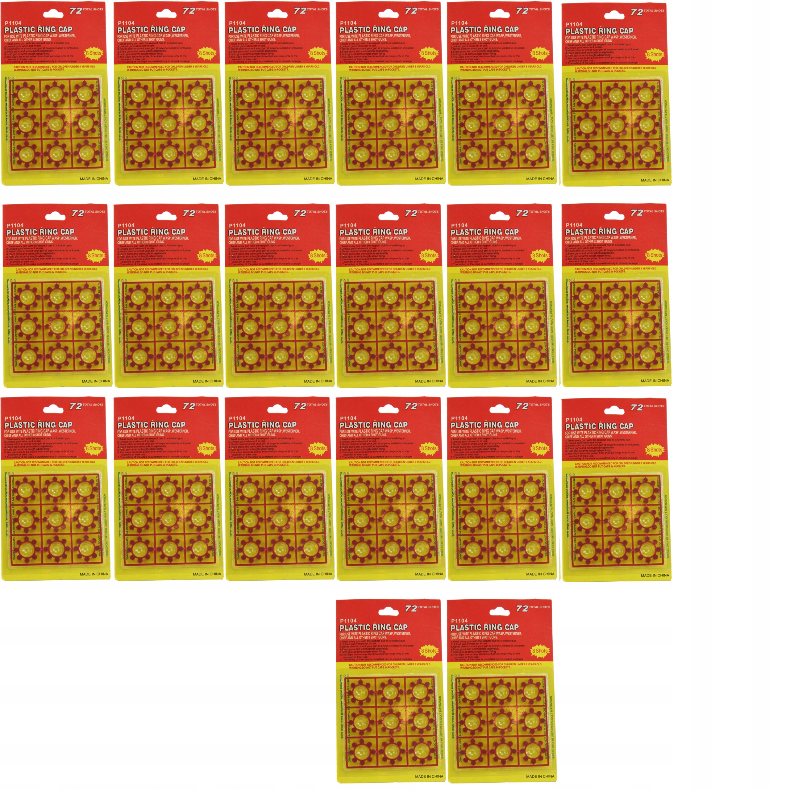 KAPISZONY SPŁONKA NABOJE HUKOWE X21 ZESTAWÓW 1512 STRZAŁY DO PISTOLETU