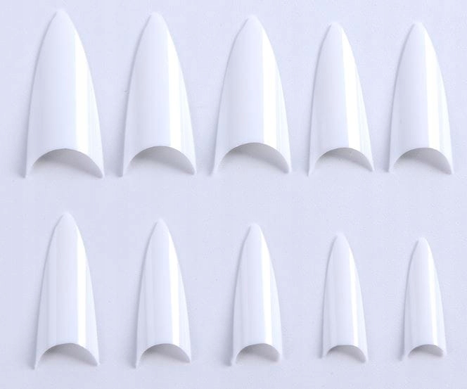 Tipsy szpic naturalne mleczne bez kieszonki 100szt Marka inna marka