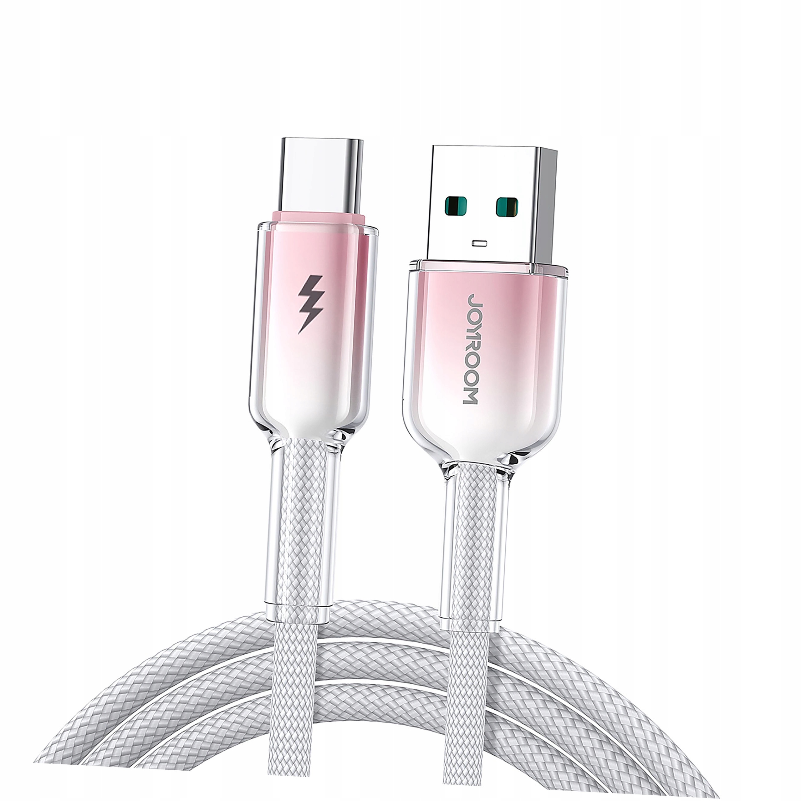 Kabel Joyroom S-A42 Crystal-Clear Series 3A Usb-a Usb-c 1,2m biały