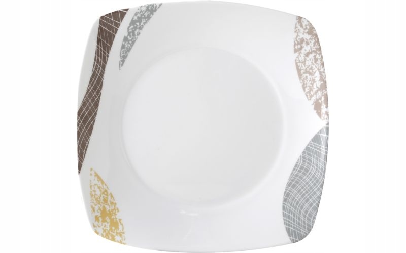 Talerz z melaminy deserowy Khadi 20x20 cm Brunner