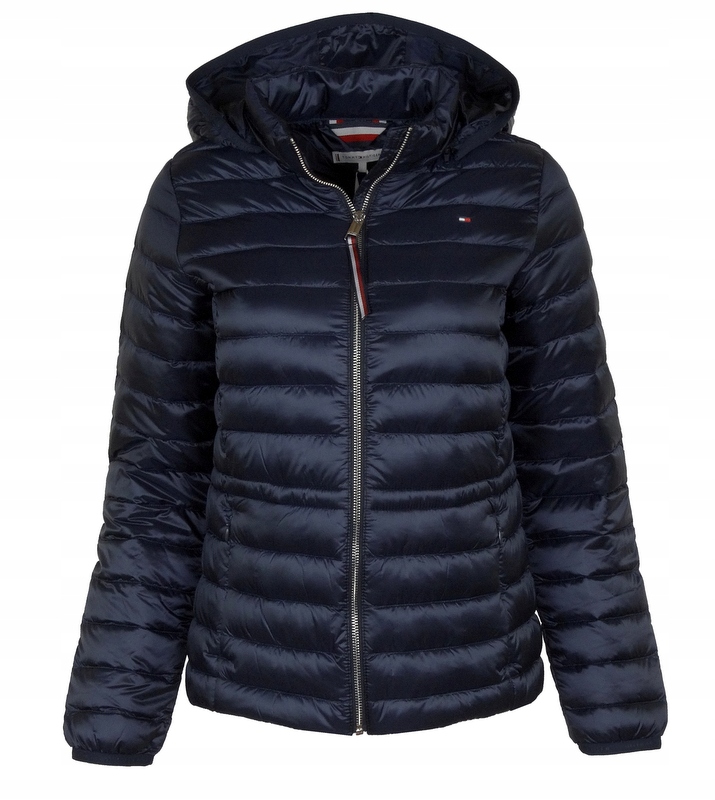 Tommy Hilfiger Dámská péřová přechodová bunda, tmavě modrá, velikost S