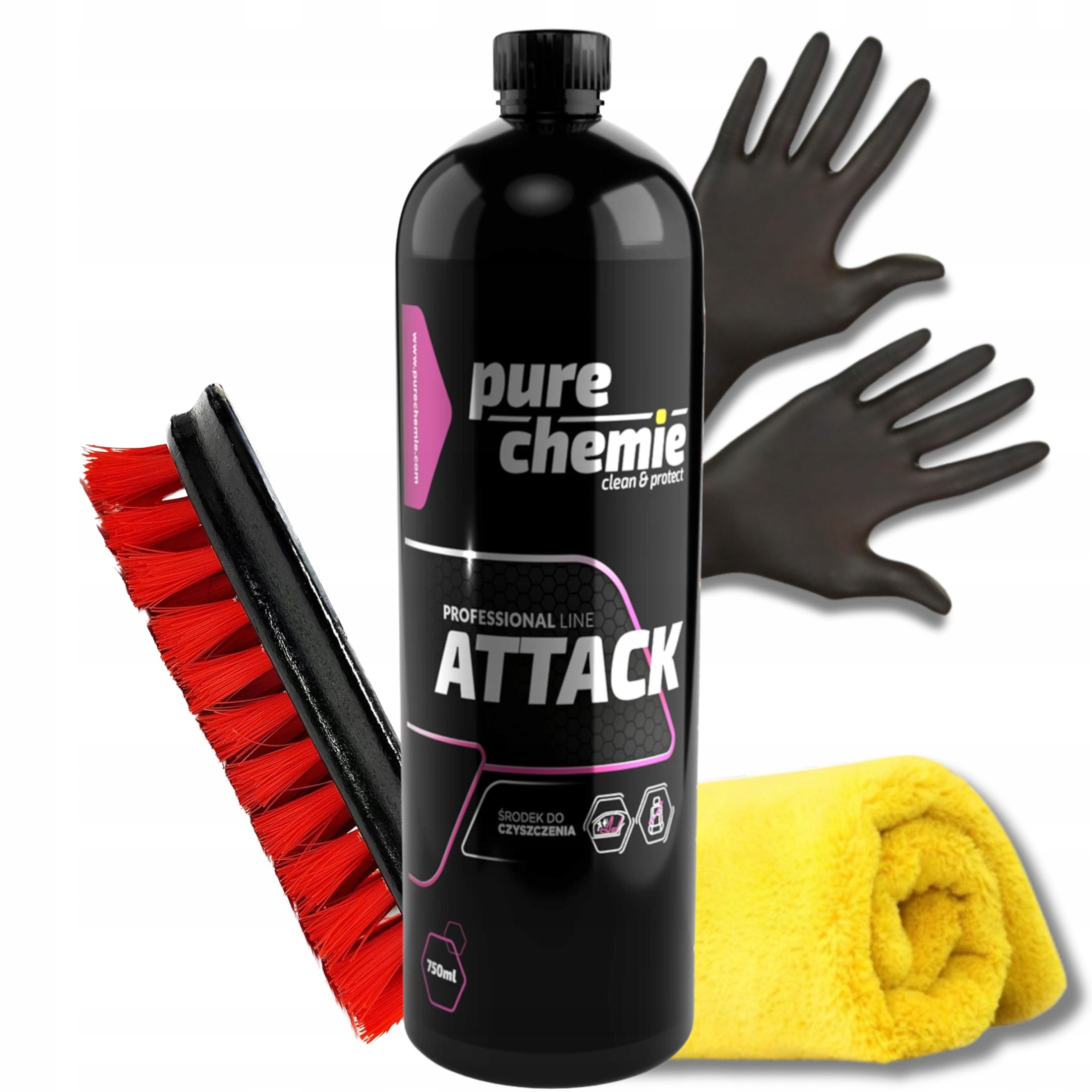 Pure Chemie Attack Zestaw Do Prania Tapicerki 750ml