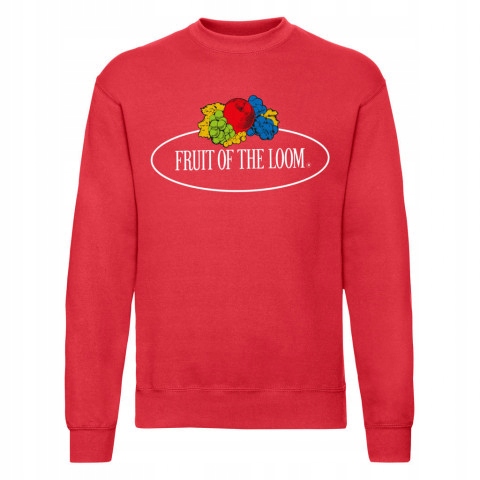 

Bluza męska Vintage d.logo FruitLoom Czerwony XXL