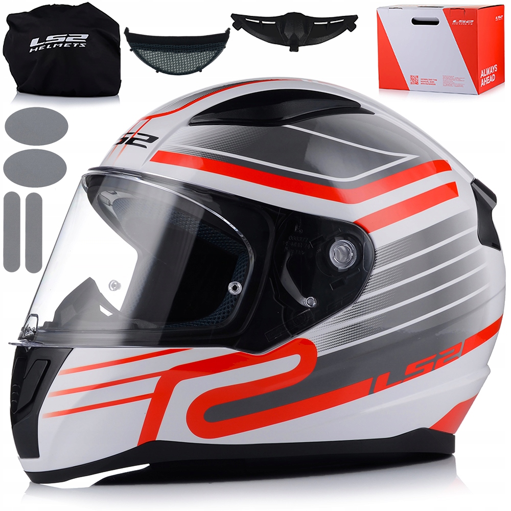 Motocyklová Prilba LS2 FF353 Rapid II Circuit White System Pinlock Ecer 22.06