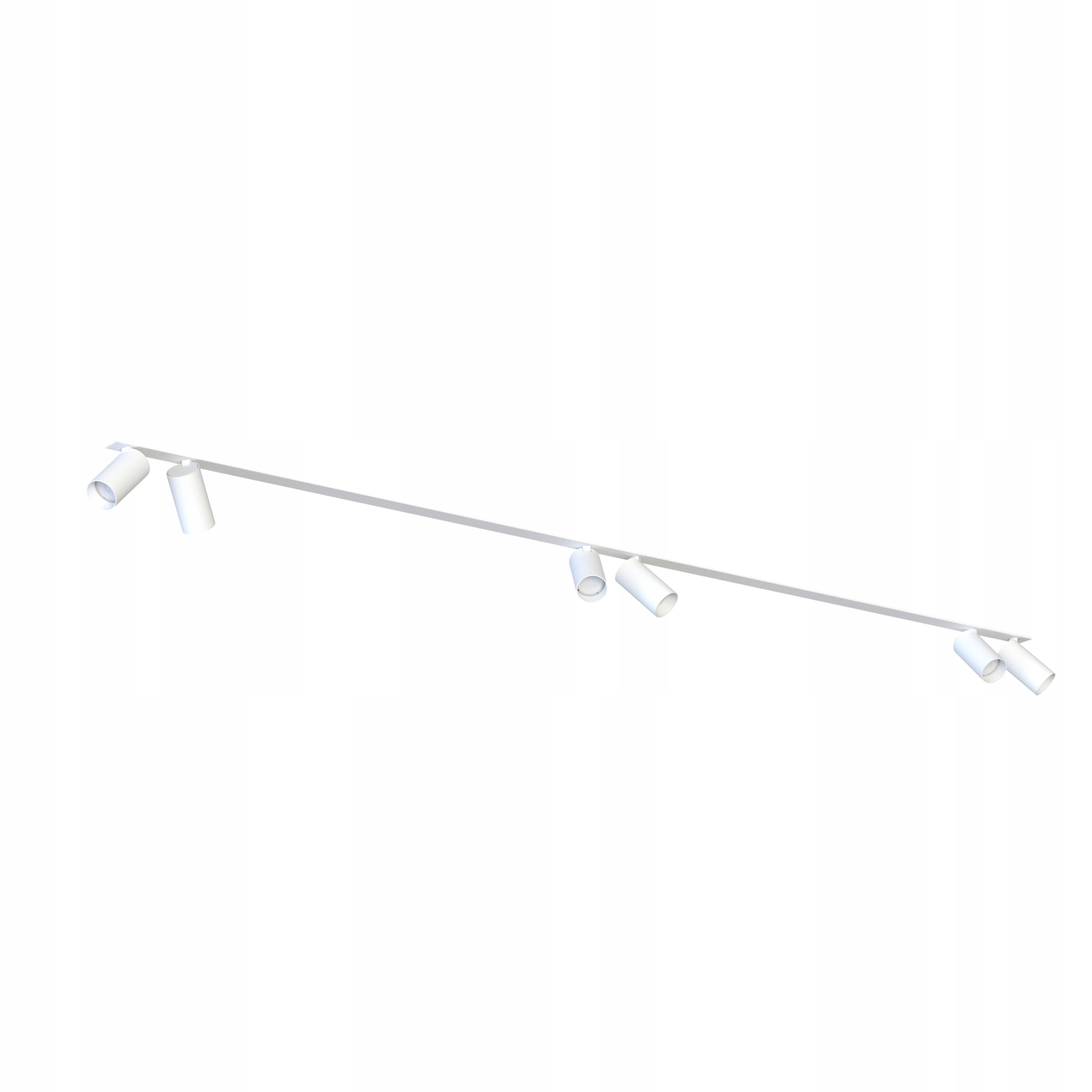 Podomietková lampa Mono biela stropná lišta do obývačky, luster biely