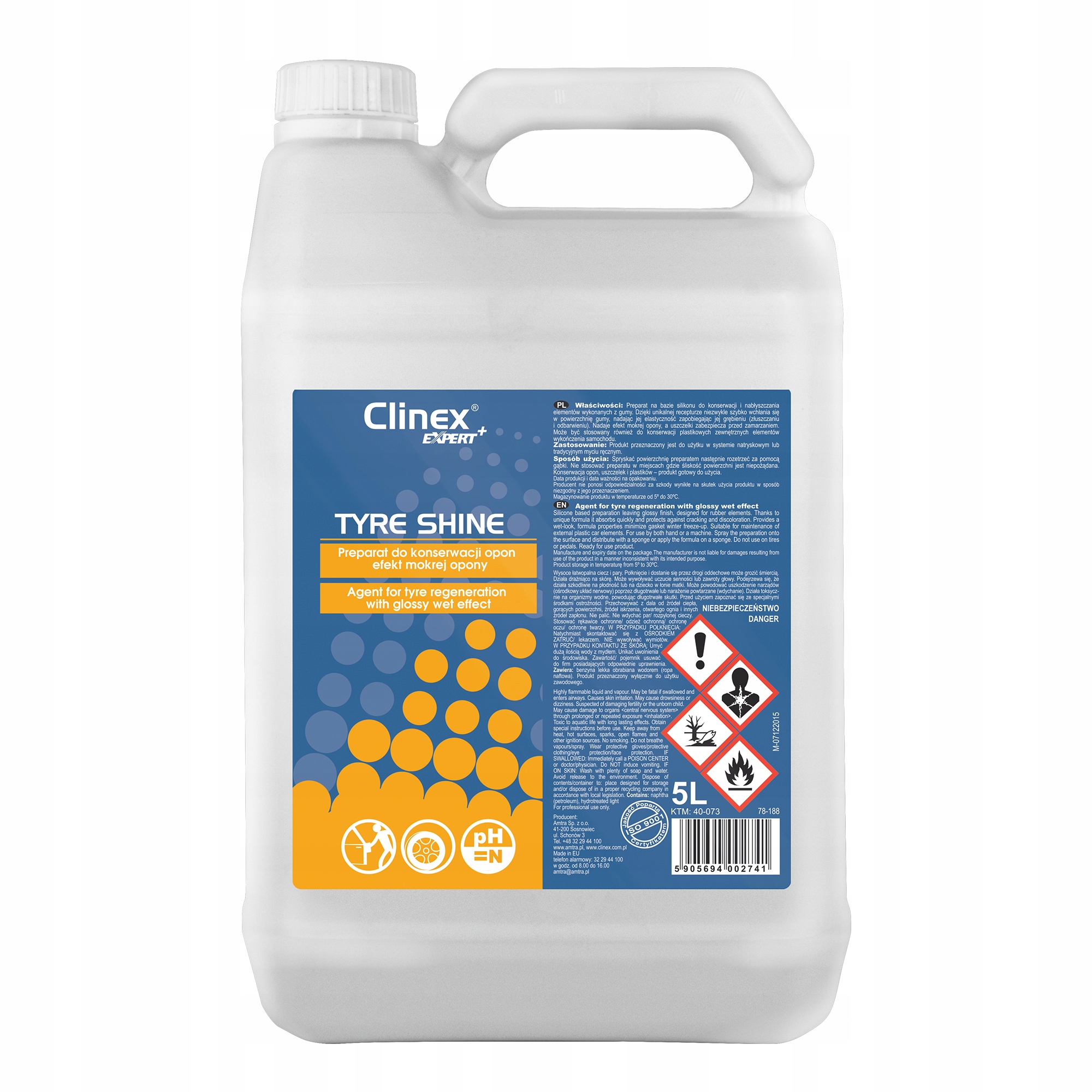 CLINEX TIRE SHINE 5L ДЛЯ ОБСЛУГОВУВАННЯ ШИН