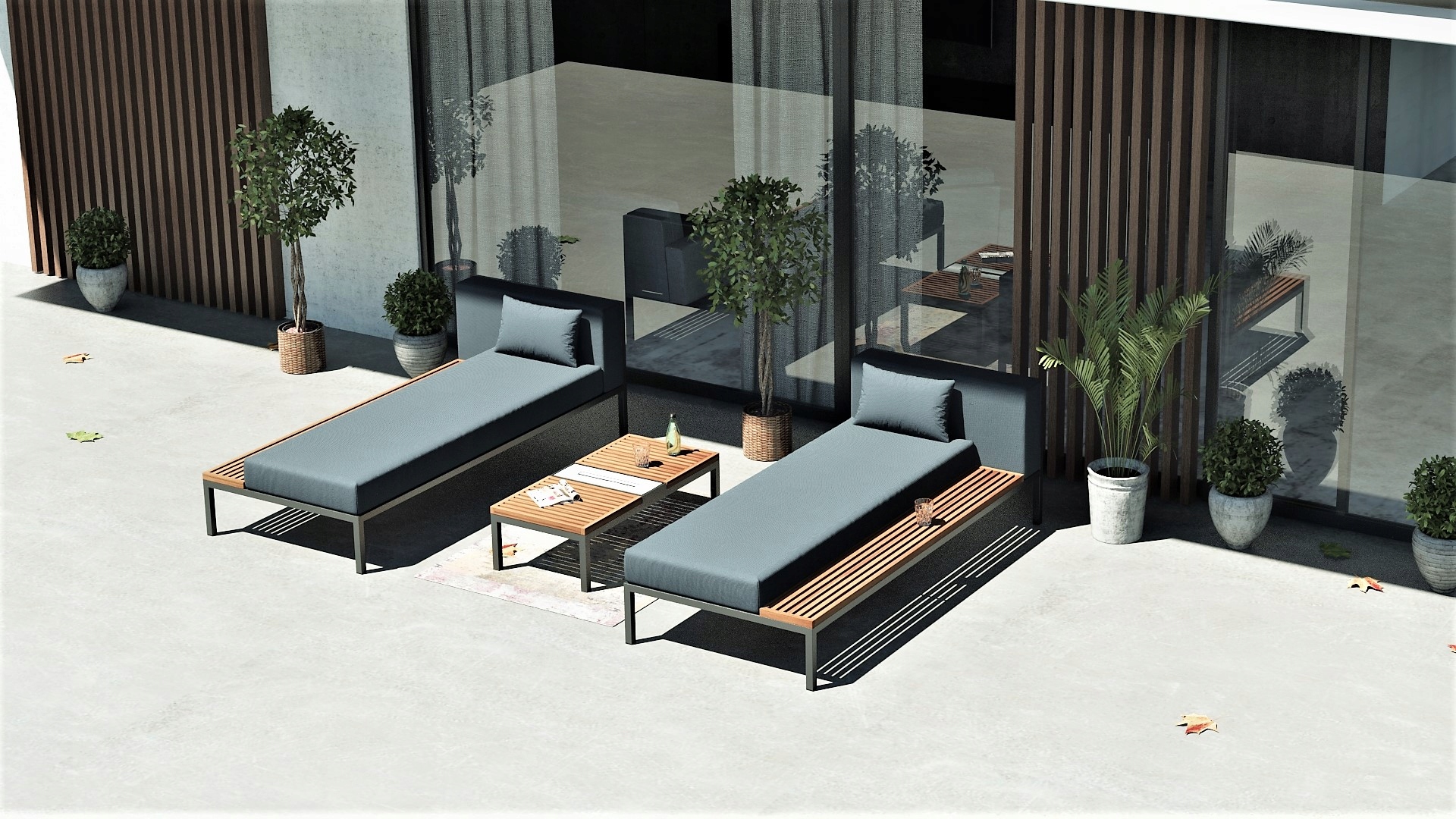 ZESTAW MEBLI OGRODOWYCH VIVO GRAFIT - NOWA CENA!!!