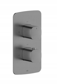 Kfa Termostatická Podomietková Sprchová Batéria Malaga, Gun Metal Grey Pvd