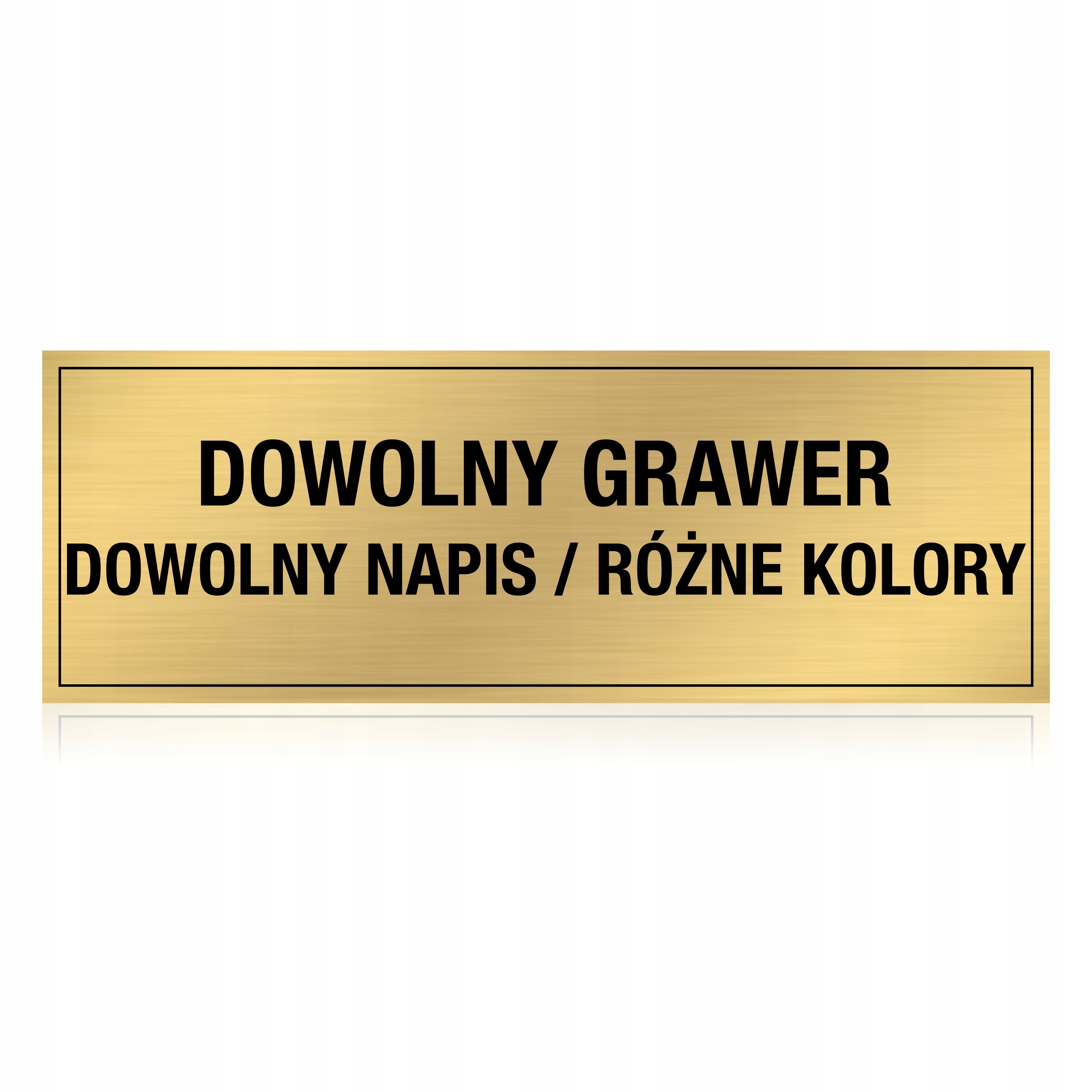 

Tabliczka na drzwi 20x7 cm grawerowana z napisem