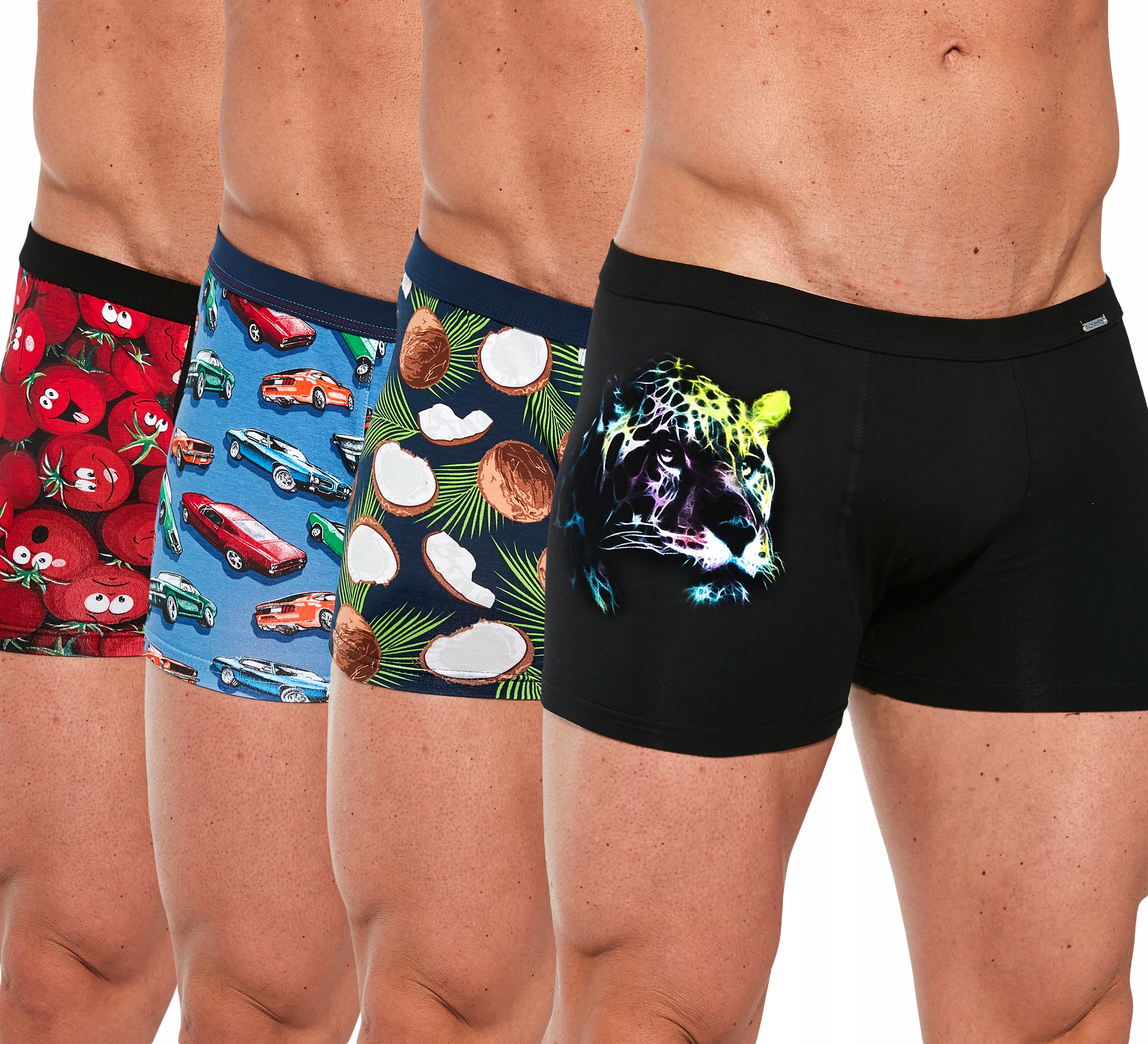 Boxerky Various Tattoo Cornette 4 ks XXL