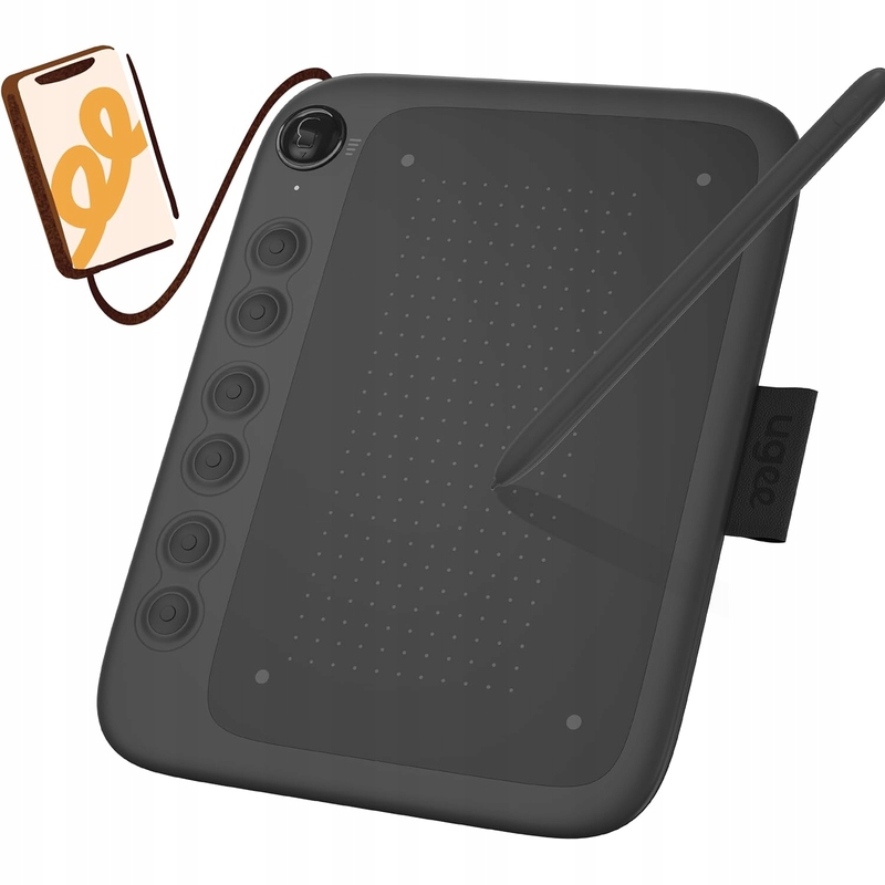 Ugee Grafický tablet Q6, šedý