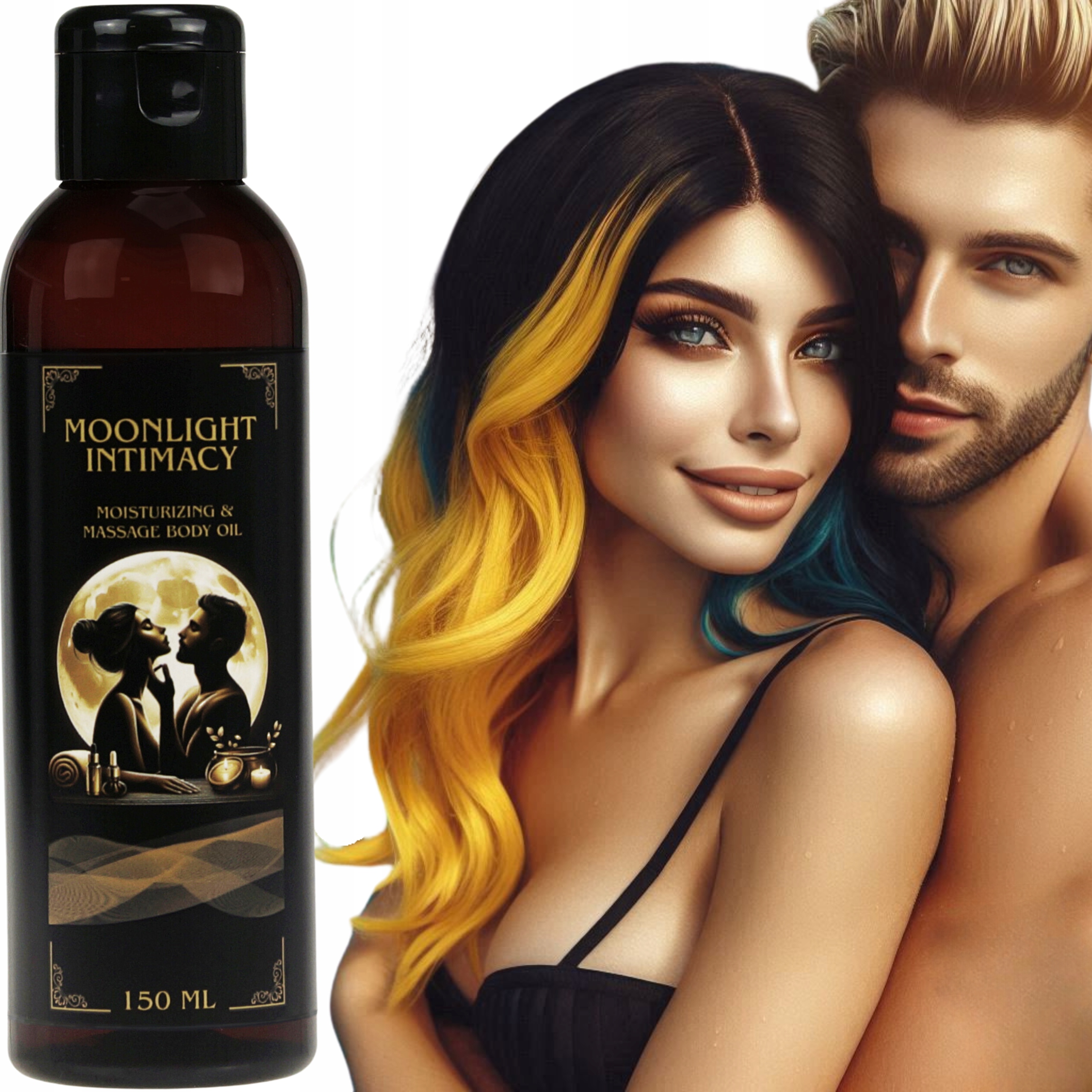 Smyslný Masážní Olej Pro Páry Moonlight Intimacy Arabské tóny
