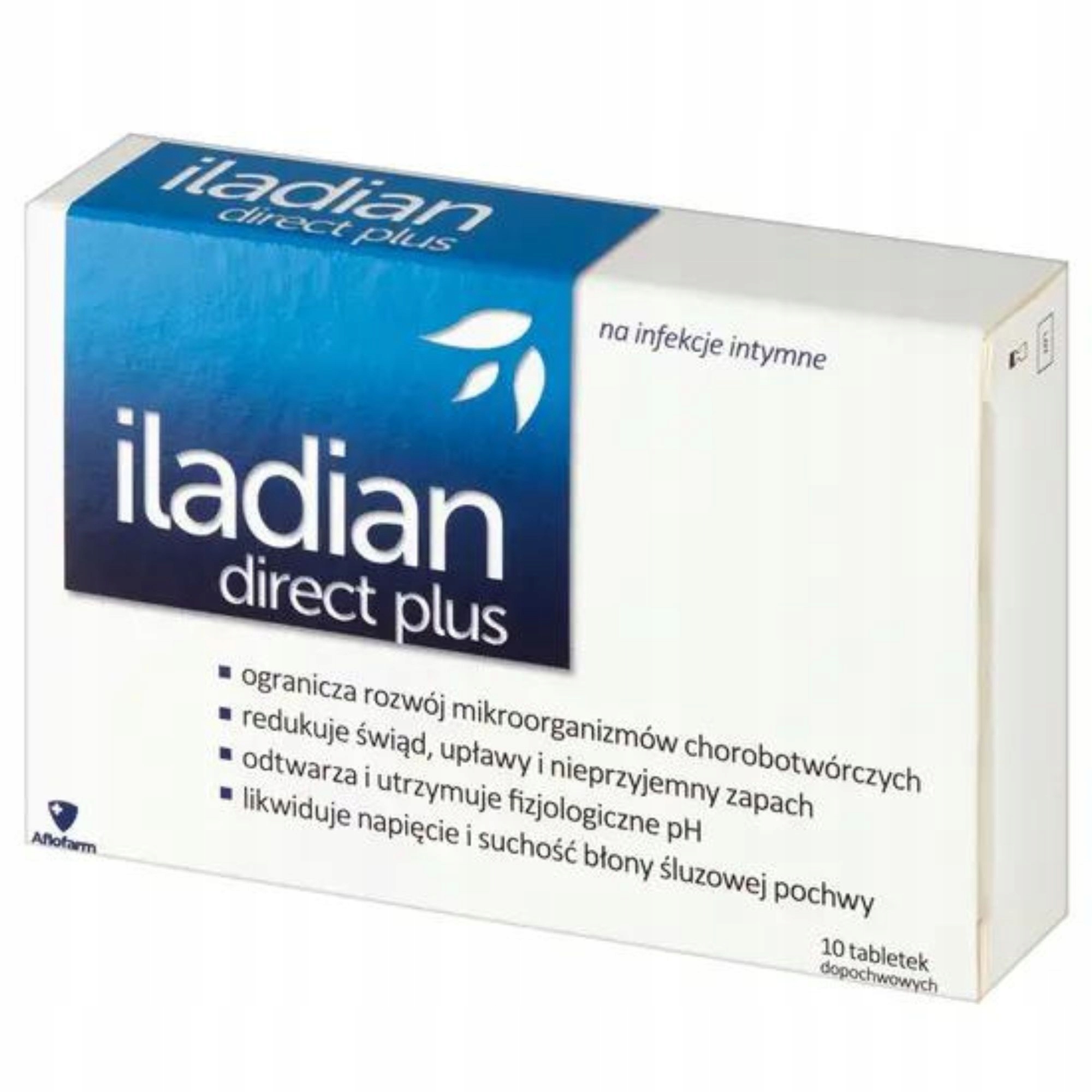 Iladian Direct Plus tabletki dopochwowe - 10 tabl.