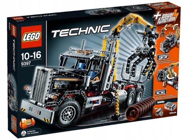 Klocki Lego Technic Zestaw Ciężarówka do transportu drewna 9397