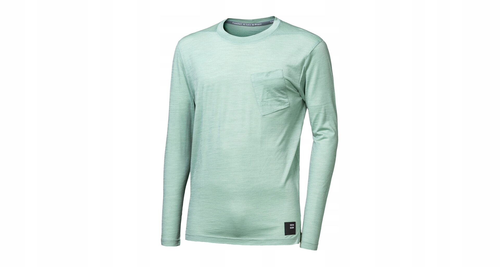 Sensor Merino Air Traveller Pánské Triko Dl.rukáv Basil Green Velikost S
